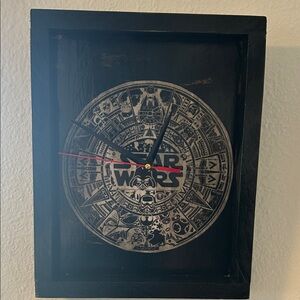 Star Wars Black Wall Clock